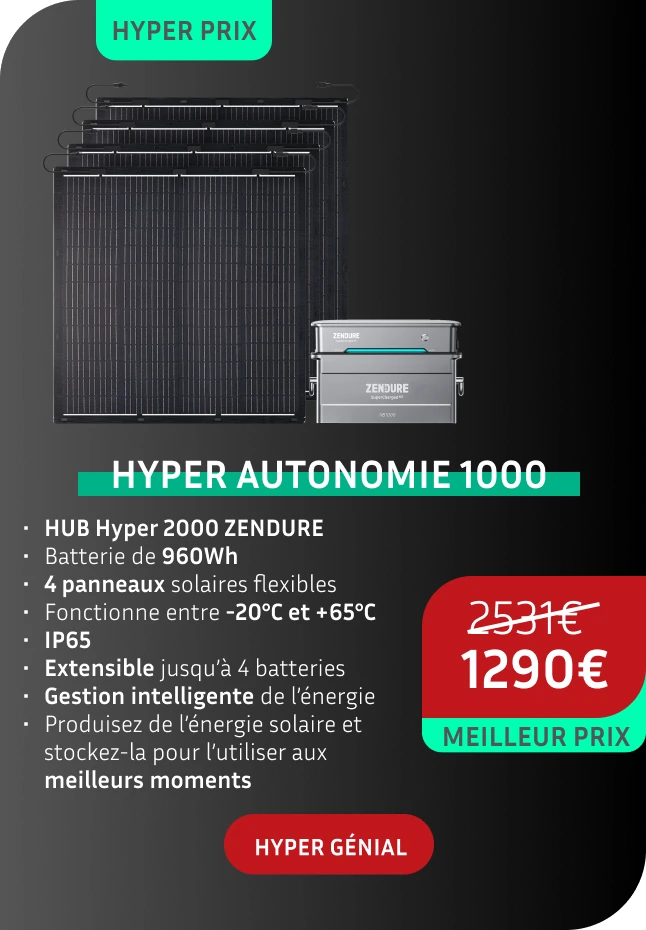 hyper autonomie 1000 systeme energie stockage economies panneaux solaires zendure maison 1